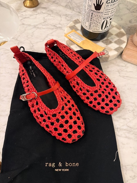 rag & bone Shoes - Rag & Bone Spire woven Mary Jane Ballerina Flat